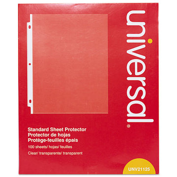 Universal® Top-load Poly Sheet Protectors, Standard, Letter, Clear, 100-box freeshipping - TVN Wholesale